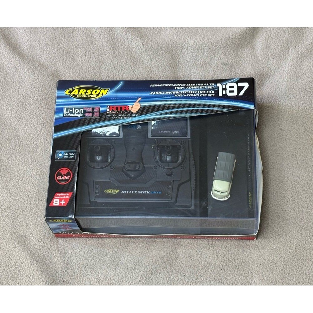 Brand New Carson Model Sport VW T1 Bus Pritsche 1:87 Micro RC